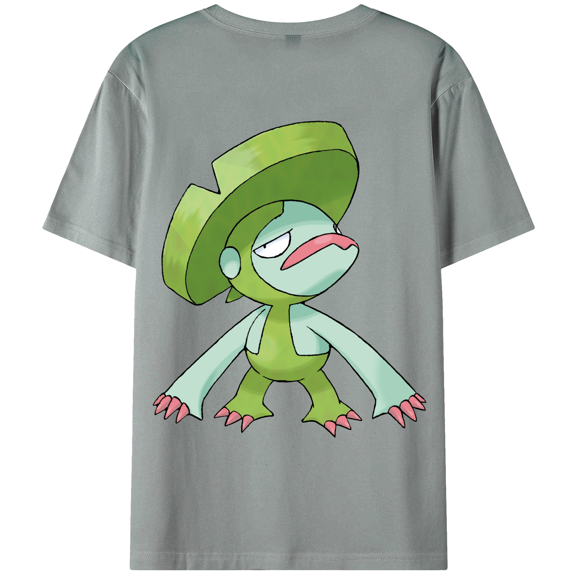 （画像用） ポケットモンスター Pokémon 綿100％ メンズ半袖Tシャツ（バックプリント） 通気性